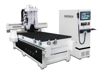 CNC дървообработваща машина Двупроцесорна машина за пробиване и рязане