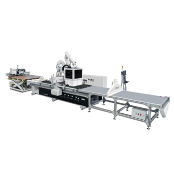 Разположение Автоматично зареждане и разтоварване CNC рутер машина Дървообработваща машина