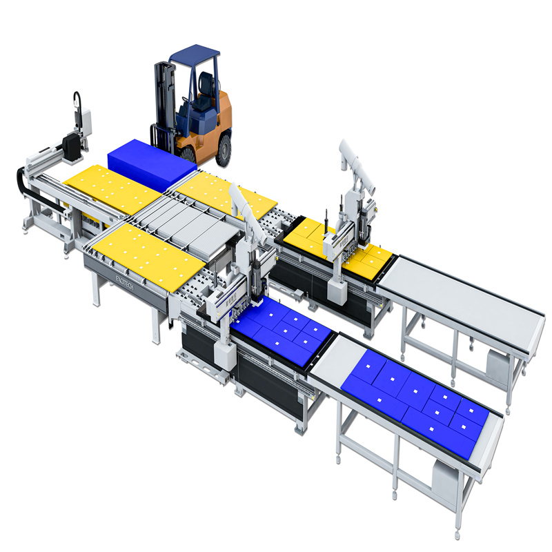 Дървообработващ CNC интелигентен модул за гнездене на мебелна фабрика
